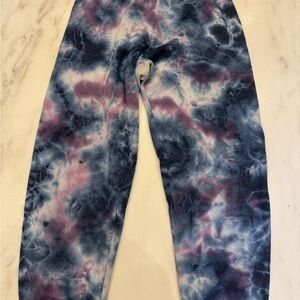 Aviator Nation Tie-Dye classic sweatpants - Blue and Purple Sz L